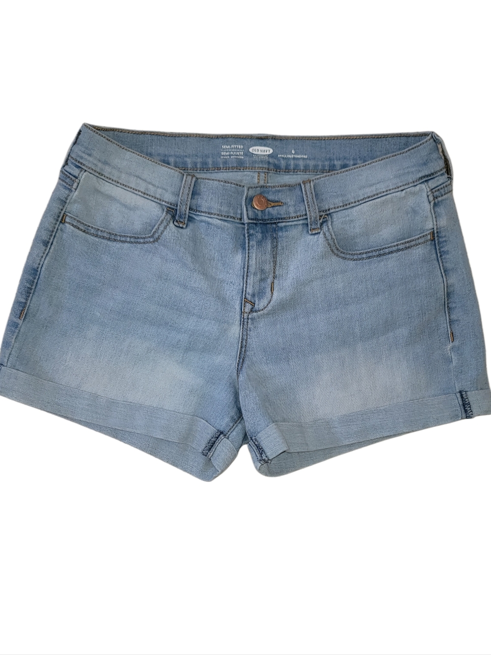 Old Navy Light Blue Denim Cuffed Women's Shorts